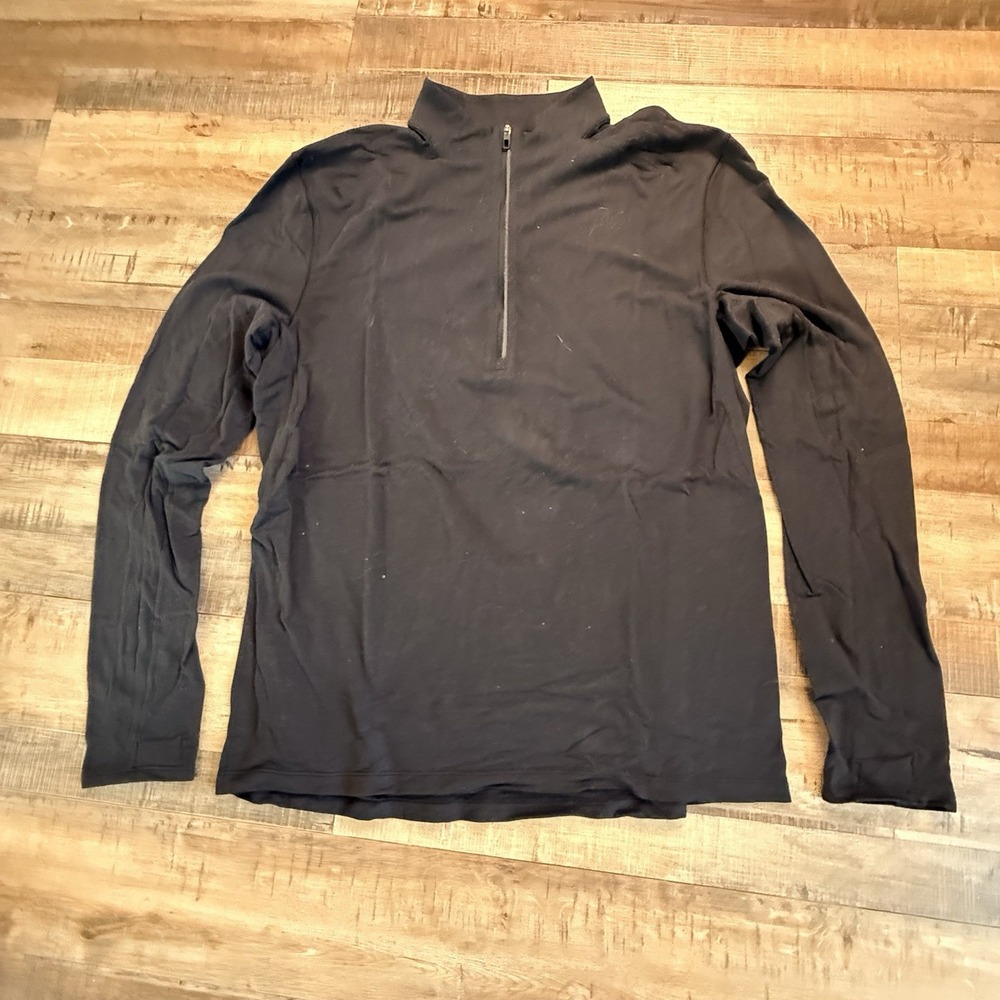 Lululemon‎ Rulu Fleece Mock Neck 1/4 Zip Pullover Sz L